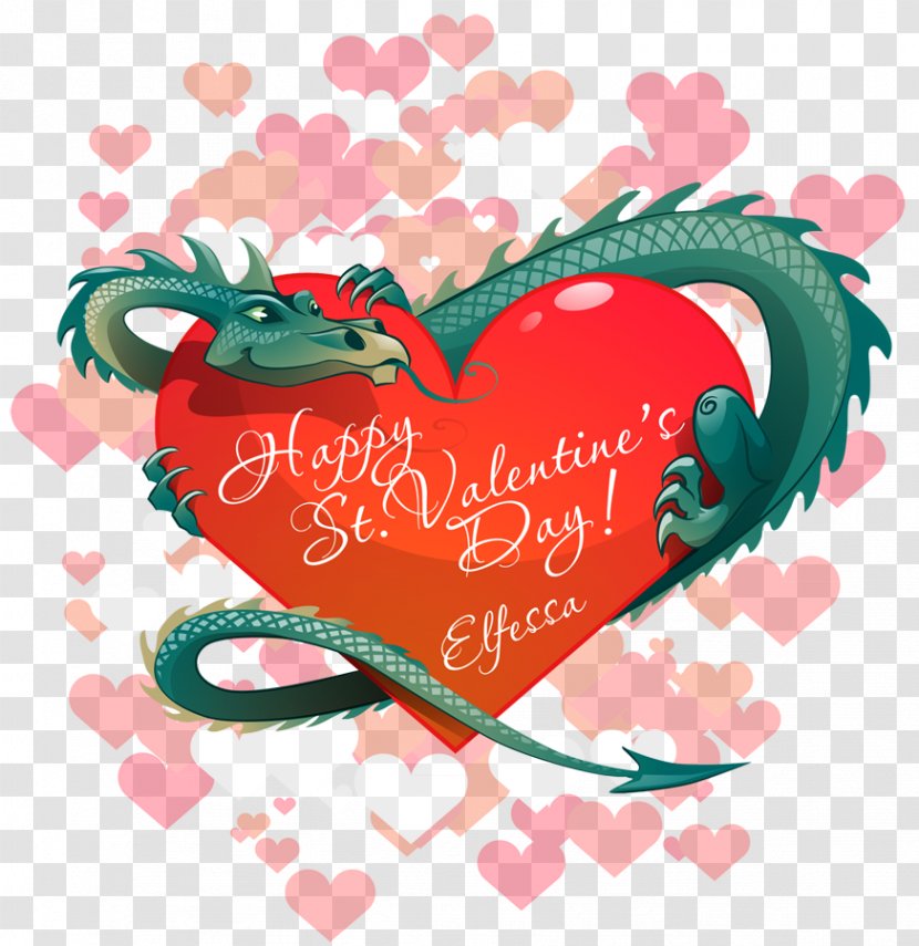 Valentine's Day Dragon Nature Tales Heart Image - Valentines Transparent PNG