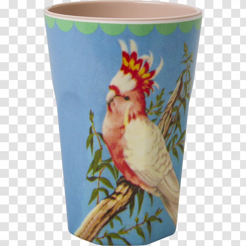 Melamine Paper Tea Glass Cup - Cockatoo Transparent PNG