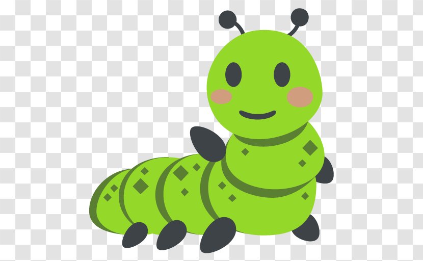 Emoji Sticker Text Messaging Meaning Symbol - Caterpillar - Insect Transparent PNG