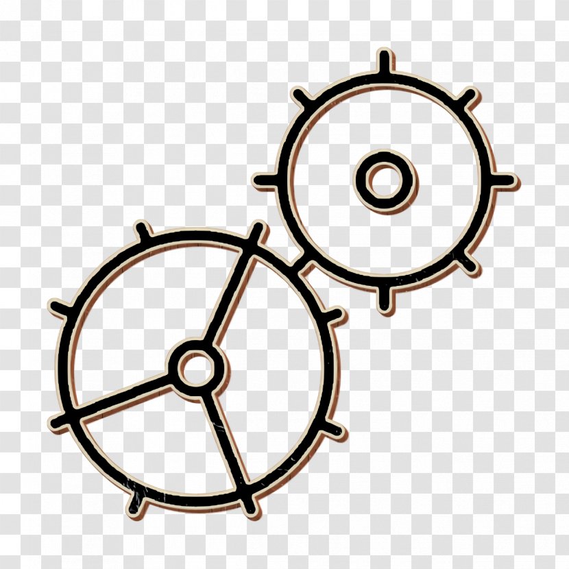 Essential Set Icon Gear Settings - Bicycle Part Auto Transparent PNG