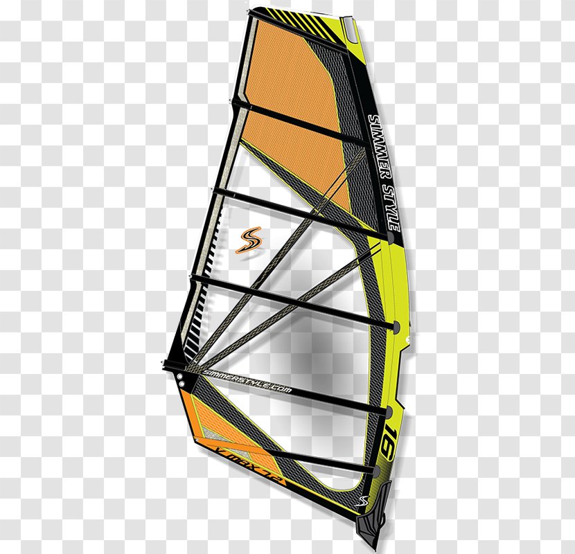 Sailing Windsurfing Yamaha VMAX Freeride - Neil Pryde Ltd - Orange Drawing Transparent PNG