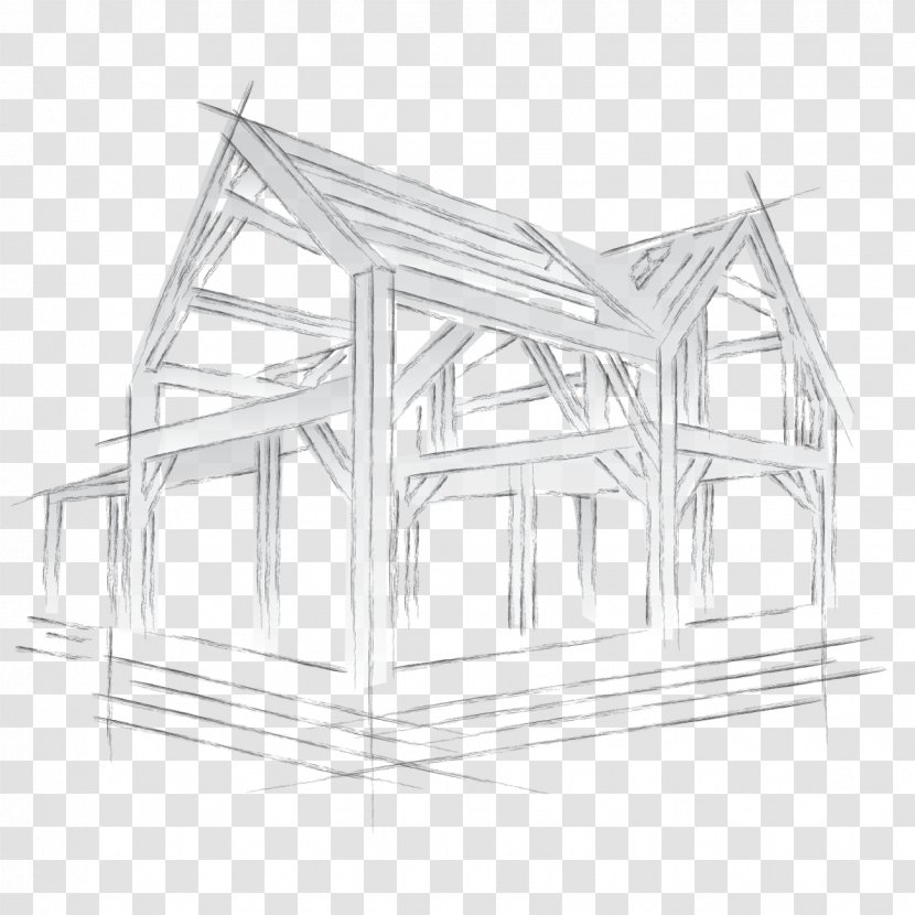 Architecture House Architectural Drawing Sketch - Industrial Design Transparent PNG