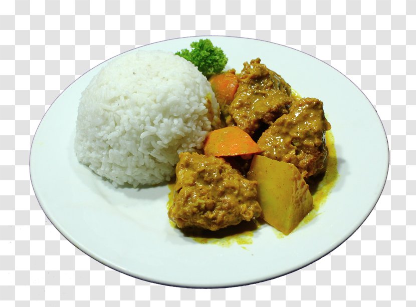 Rice And Curry À La Carte Lunch Cooked - A Transparent PNG