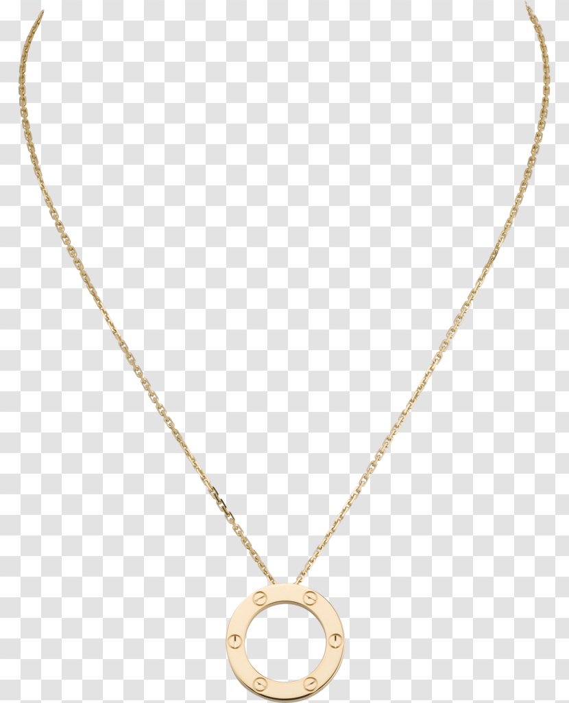 Earring Cartier Necklace Jewellery Love Bracelet - Gemstone - Golden Chain Transparent PNG