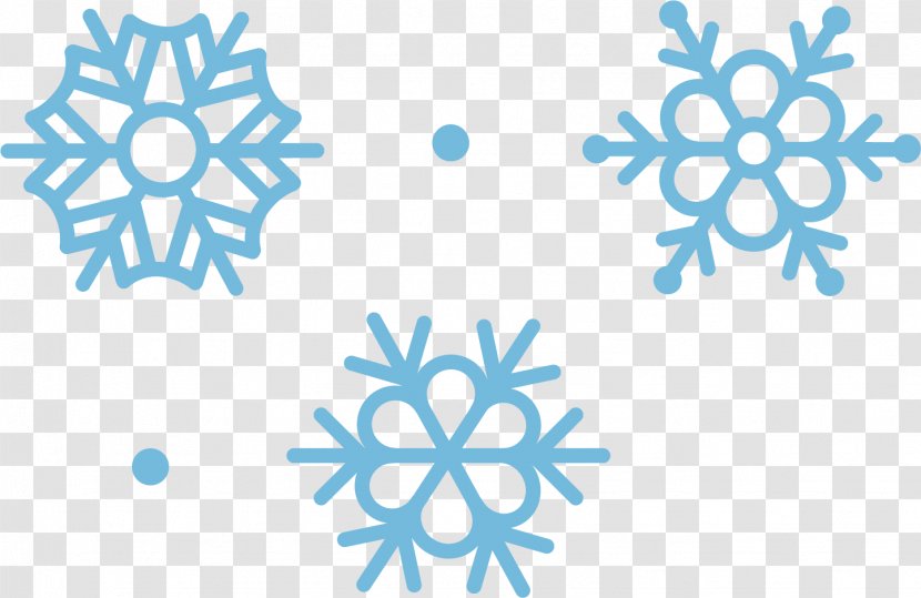 Snowflake Royalty-free Illustration - Shape - Blue Sky Snow Vector Material Transparent PNG