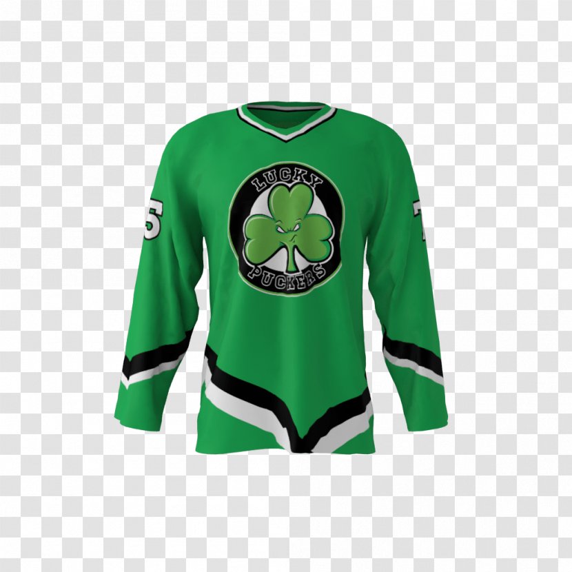 Hockey Jersey T-shirt Sleeve Cycling - Green Transparent PNG