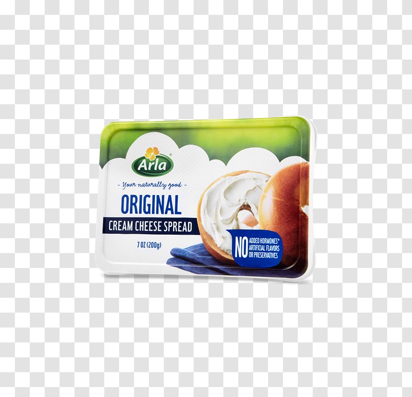 Cream Cheese Milk Arla Foods Spread - Bagel Transparent PNG