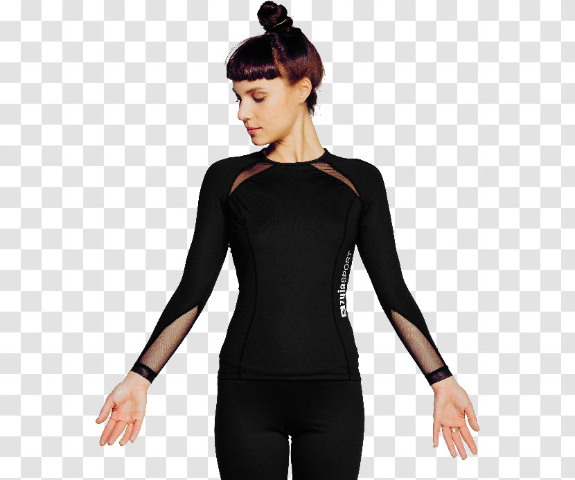 T-shirt Sleeve Sport Top Little Black Dress - Arm Transparent PNG