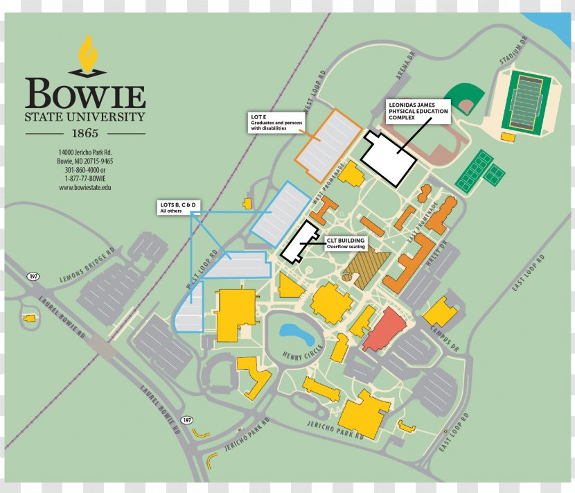 Bowie State University Map Urban Design - Campus Transparent PNG