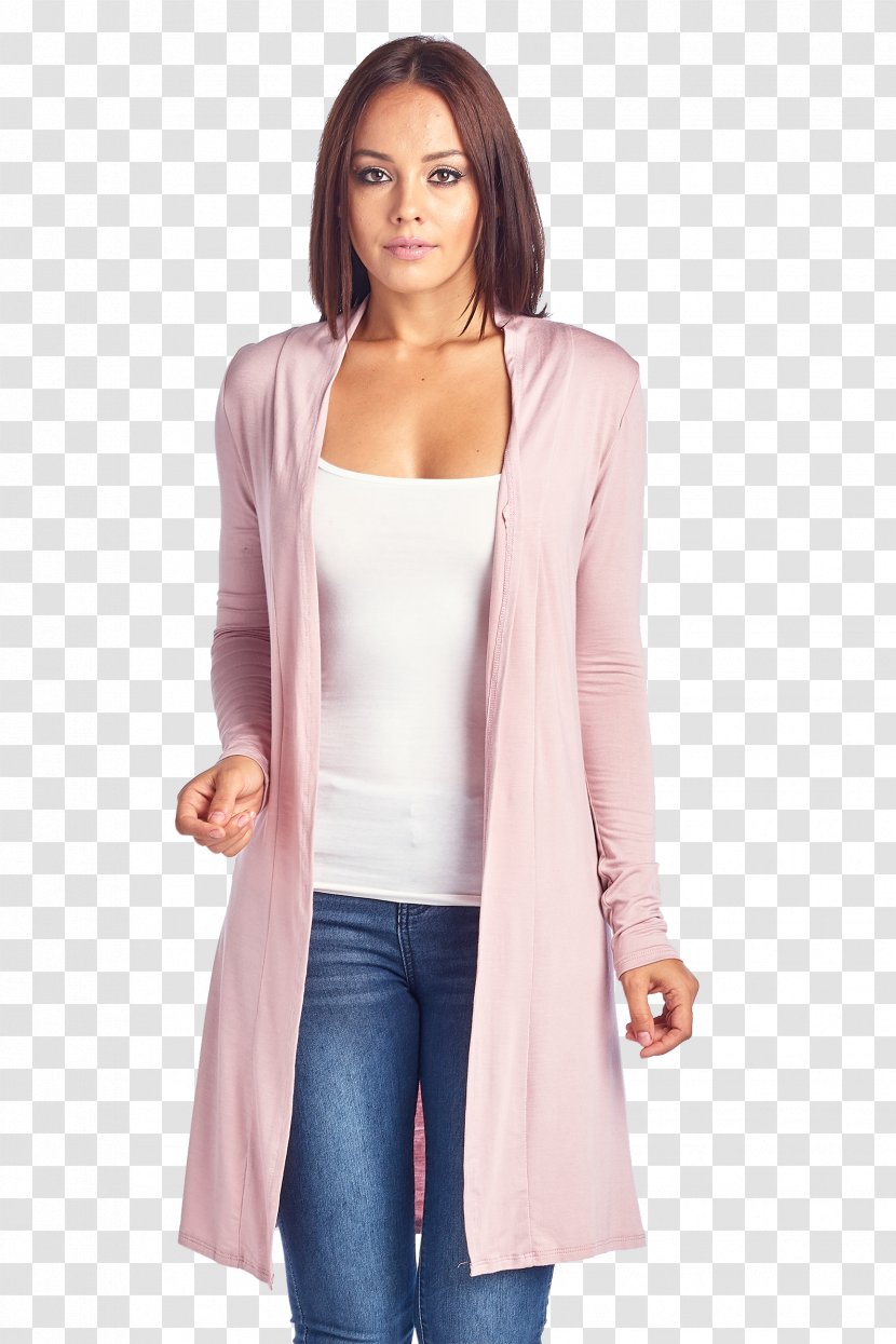 Cardigan Neck Sleeve - Outerwear - Long Wrap Top Transparent PNG