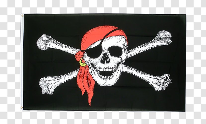 Jolly Roger Skull And Crossbones Flag Bones Human Symbolism Transparent PNG