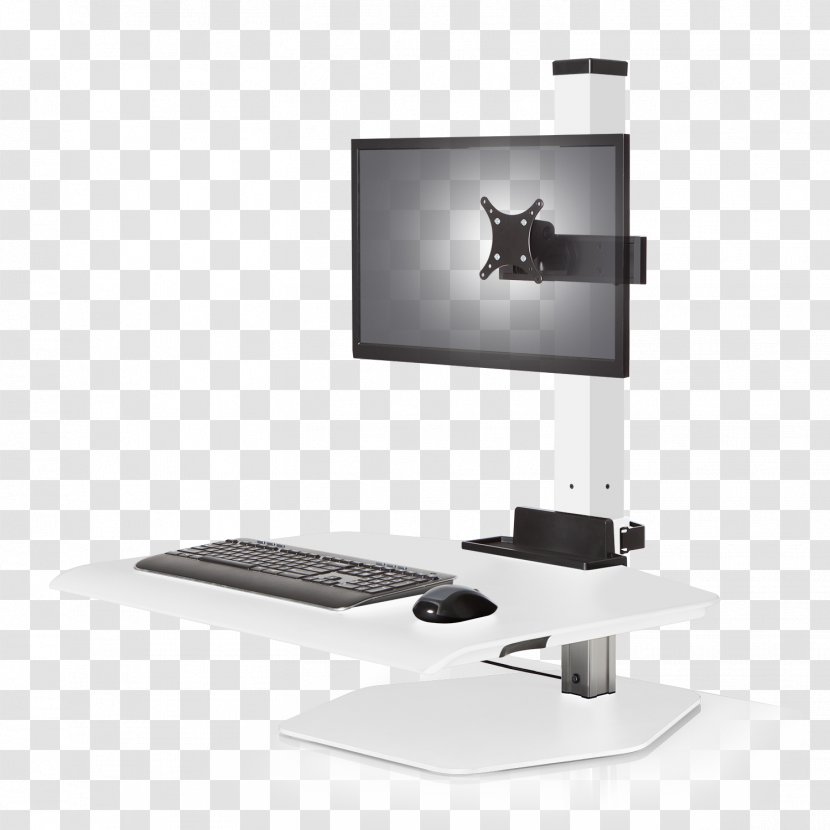 Computer Monitors Standing Desk Sit-stand Personal - Sitstand - Cd/dvd Transparent PNG