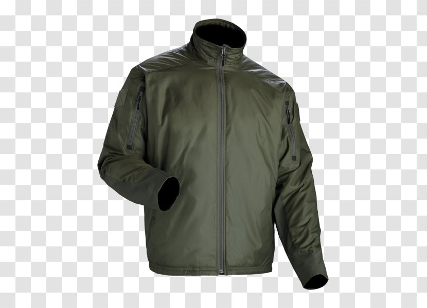 Jacket PrimaLoft Clothing Sweater Polar Fleece - Hood - Army Transparent PNG
