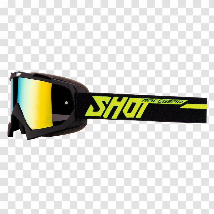 Goggles Yellow Glasses Green Blue - Enduro Transparent PNG