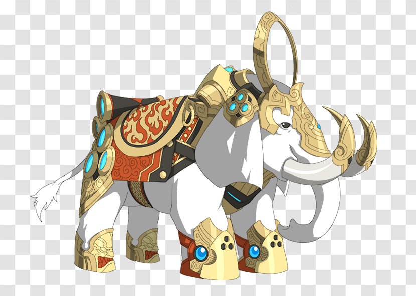 Indian Elephant Horse Mammal Character Cartoon - White Transparent PNG