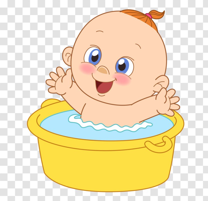 Infant Bathing Drawing Baby Shower Clip Art - Bathtub - Bath Transparent PNG