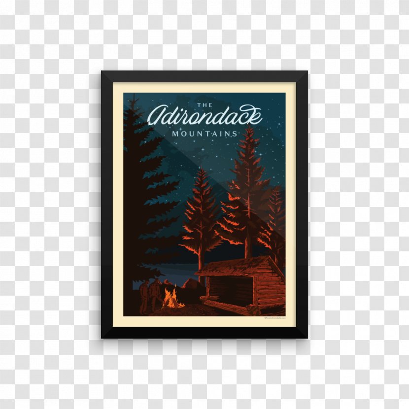 Adirondack Lean-to Mountains Poster Picture Frames - Greeting Card - Cosmetics Promotion Posters Transparent PNG