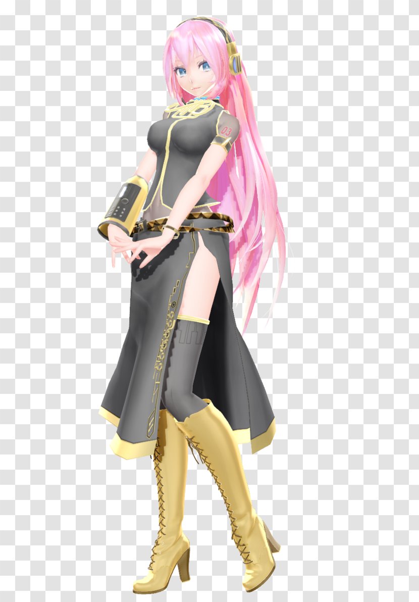 Megurine Luka MikuMikuDance Hatsune Miku Megpoid Vocaloid - Watercolor Transparent PNG