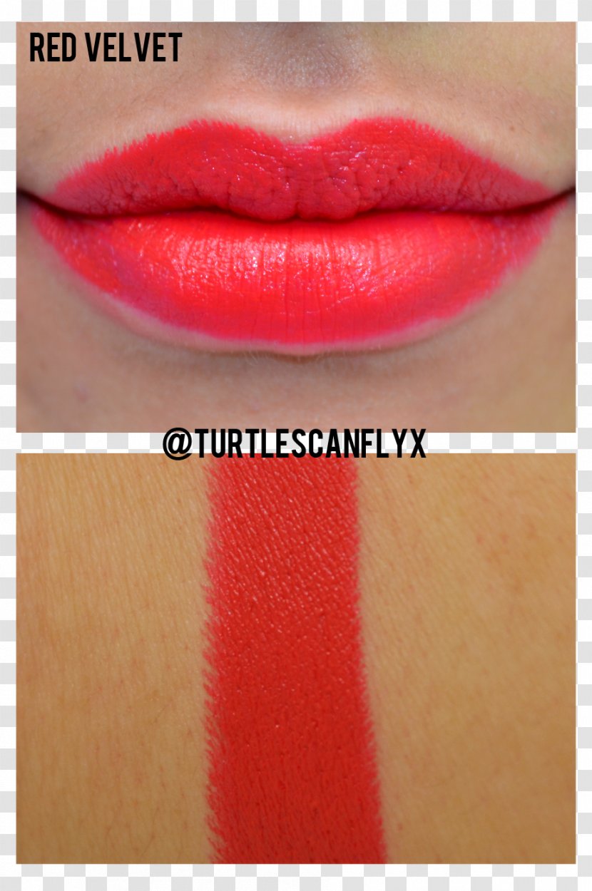 Lipstick Lip Gloss Close-up Red Velvet - Swatch Transparent PNG