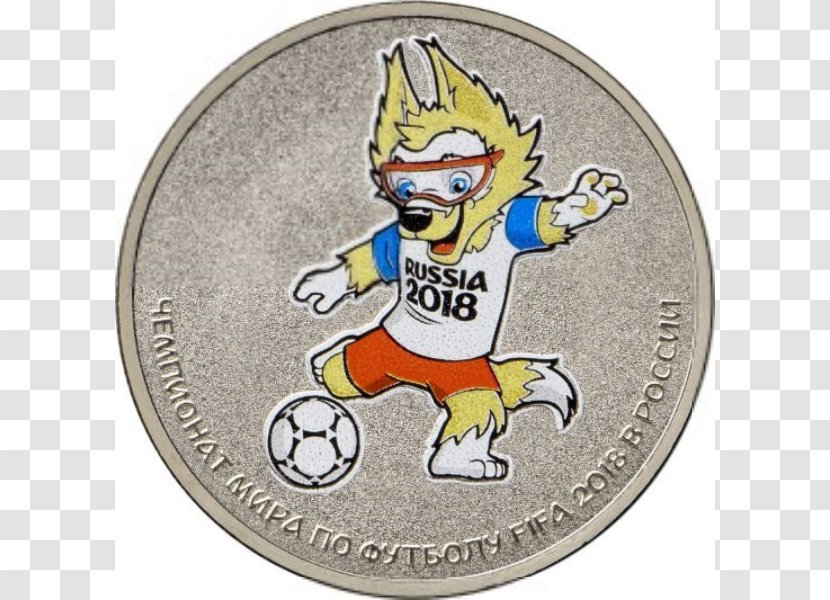 2018 World Cup FIFA Qualification Zabivaka Coin Official Mascots - Mascot Transparent PNG