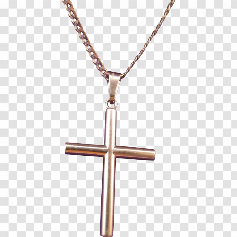Charms & Pendants Necklace Cross Jewellery Chain - Gold Transparent PNG
