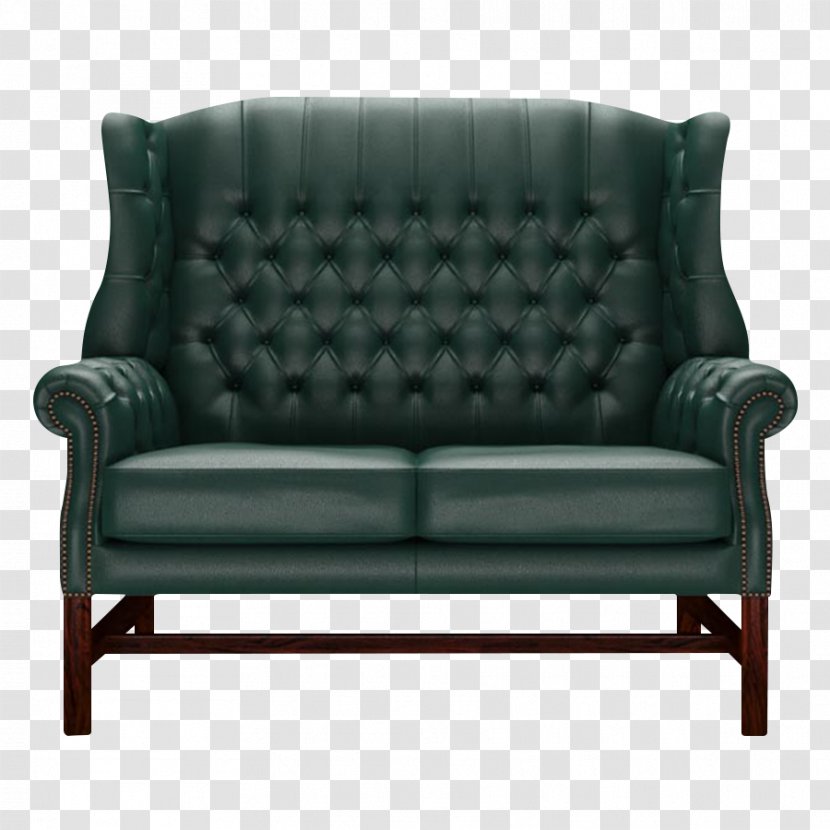 Loveseat Sofa Bed Couch Club Chair - Chesterfield Transparent PNG