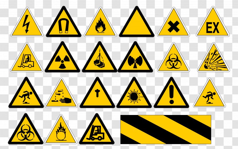 Traffic Sign Triangle Symbol - Symmetry - Yellow Transparent PNG