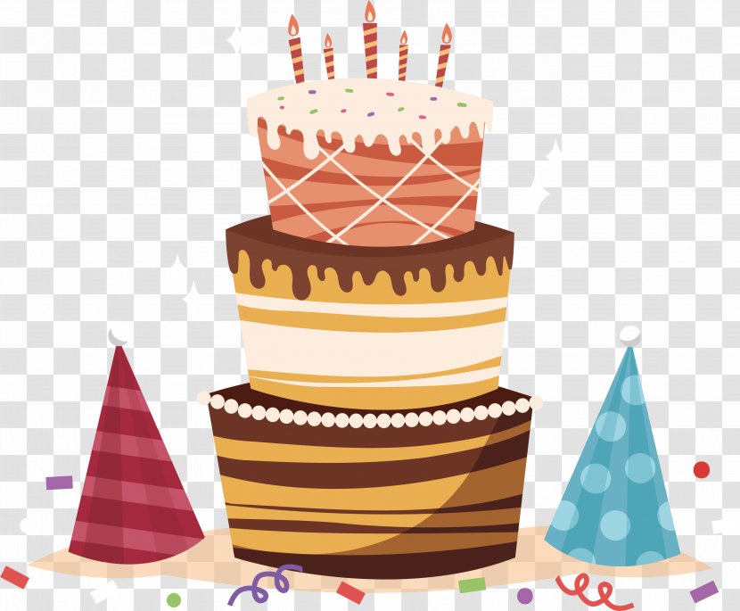 Cream Layer Cake - Birthday - Happy To You Transparent PNG