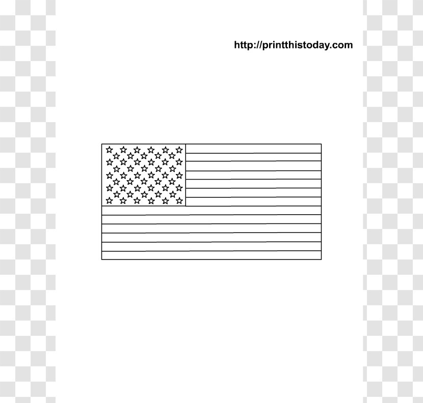 Page Coloring Book Flag Of The United States Child Drawing - American Printable Transparent PNG