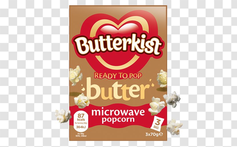 Microwave Popcorn Butterkist Salt - Flavor Transparent PNG