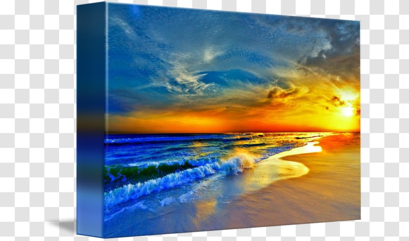 Shore Sky Landscape Painting Art - Wind Wave - BLUE AND ORANGE WAVE Transparent PNG