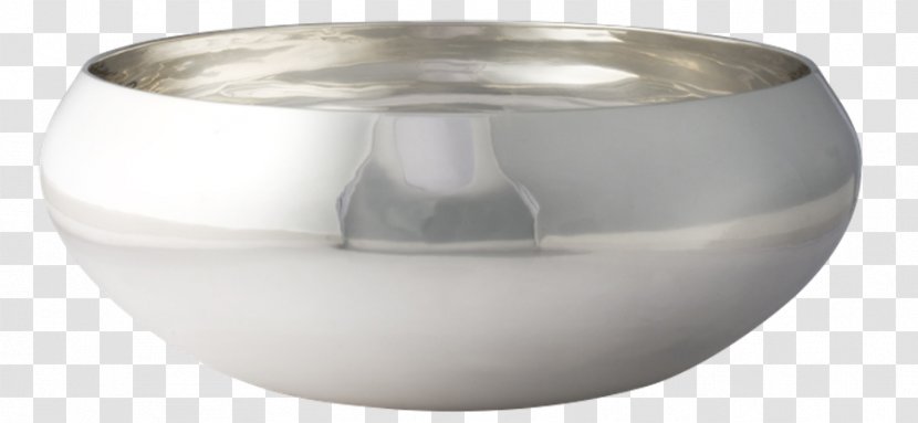 Silver Bowl - Tableware - Trident Fork Transparent PNG