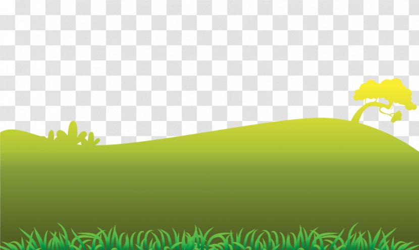 Lawn Grassland Illustration - Plant - Vector Green Meadow Grass Transparent PNG