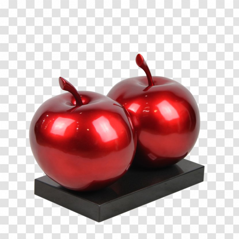 Shenzhen Apple Sculpture Fiberglass - Fruit - Red Decoration Transparent PNG