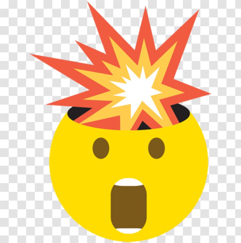 The Story Of Emoji IPhone Sticker Mind - Symbol - Exploding Head Transparent PNG