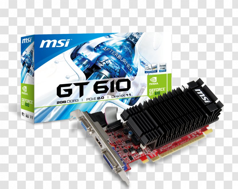 Graphics Cards & Video Adapters NVIDIA GeForce GT 610 Digital Visual Interface PCI Express - Gddr5 Sdram - Nvidia Transparent PNG
