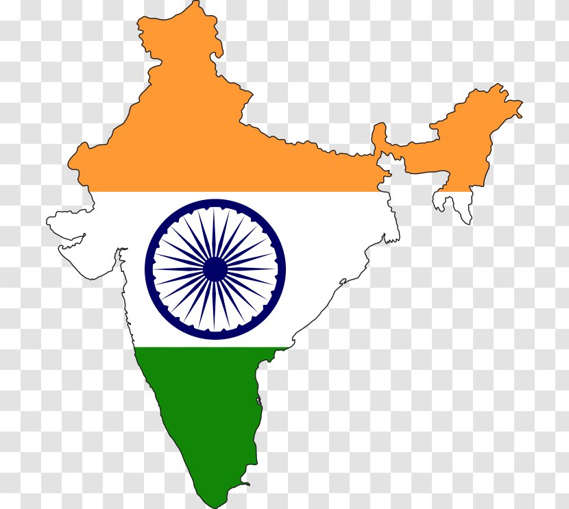 Flag Of India The United States National - Republic Day - Indian Map Transparent PNG