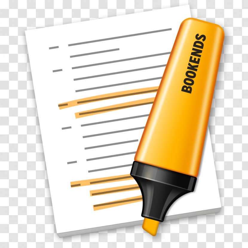 Bookends Computer Software MacOS Nisus Writer - Yellow - Sticky Notes Transparent PNG