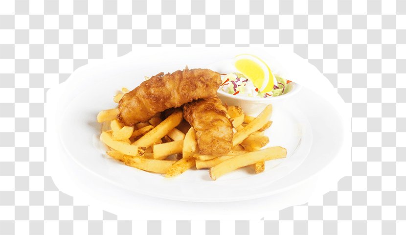 French Fries Fish And Chips Chicken Coleslaw Fingers - Lunch - FISH Transparent PNG
