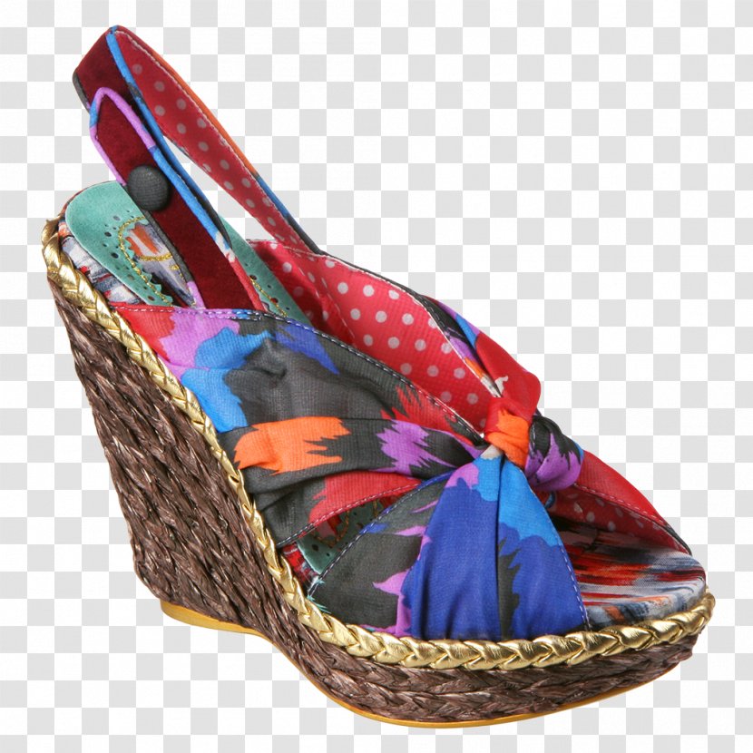High-heeled Shoe Wedge Sandal Footwear - Outdoor - Irregular Pattern Transparent PNG