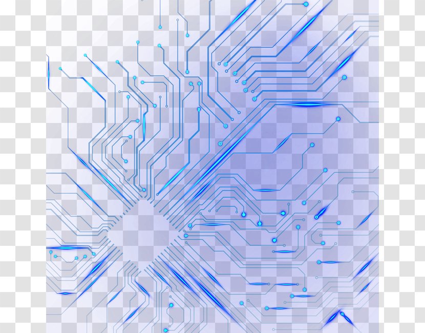 Light Technology Electronic Component Electrical Network - Rectangle - Blue Efficiency Components Of The Circuit Transparent PNG