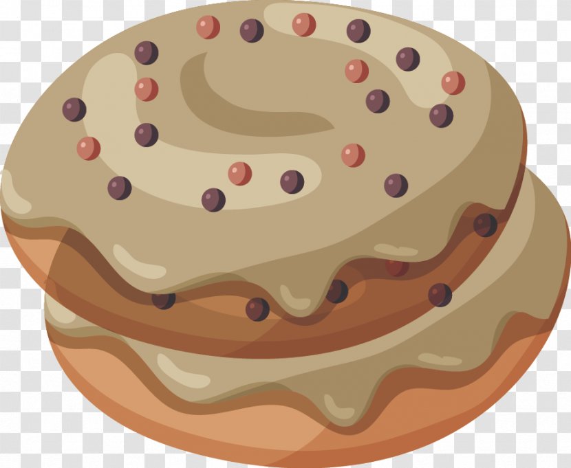 Ice Cream Doughnut Chocolate Cake Chip Cookie - Whipped - Vector Cookies Transparent PNG