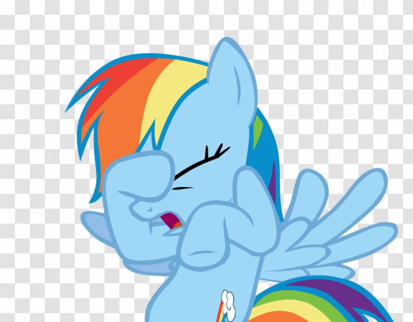 Rainbow Dash Twilight Sparkle Pinkie Pie Rarity Applejack - Flower - FACE PALM Transparent PNG