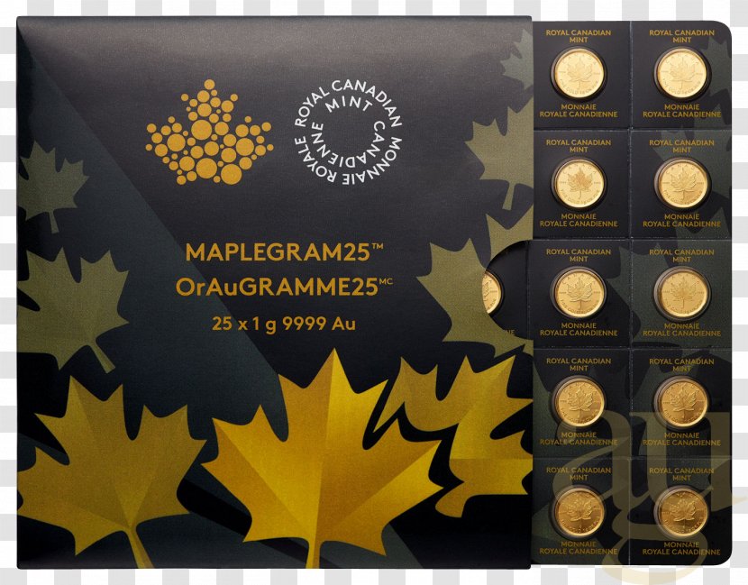 Canada Canadian Gold Maple Leaf Coin Bullion - Grame Transparent PNG