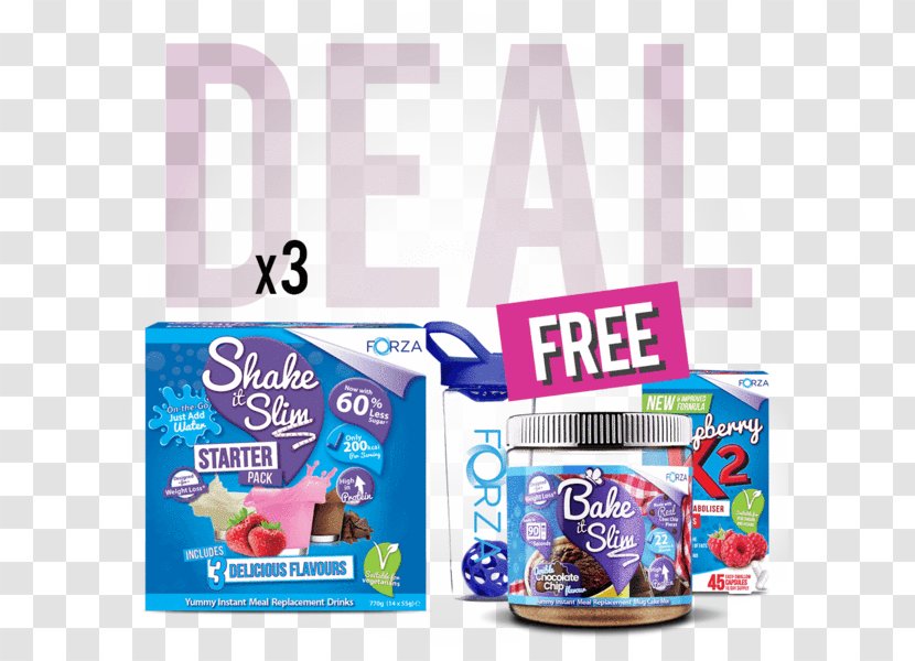 Shake It & Bake Mega Deal For Weight Loss Brand Product Font Dietary Supplement - Forza Supplements - And Transparent PNG