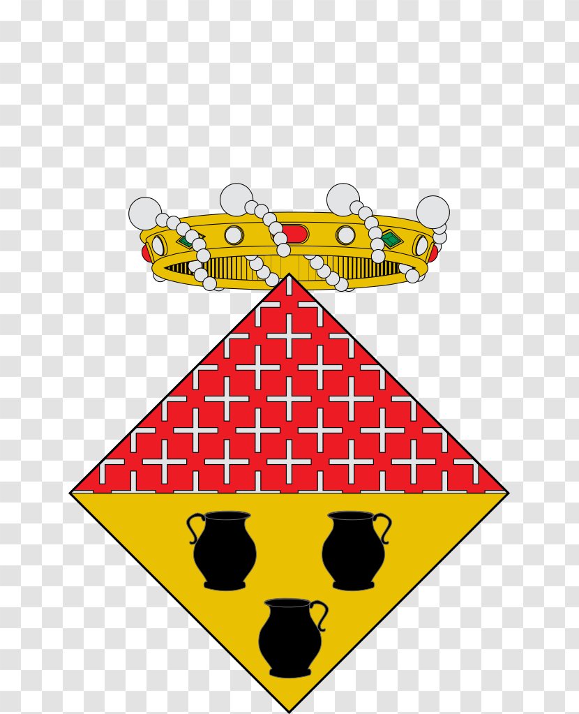 Escudo De Aiguafreda Coat Of Arms Oberwappen Heraldry - Yellow - Guam Transparent PNG