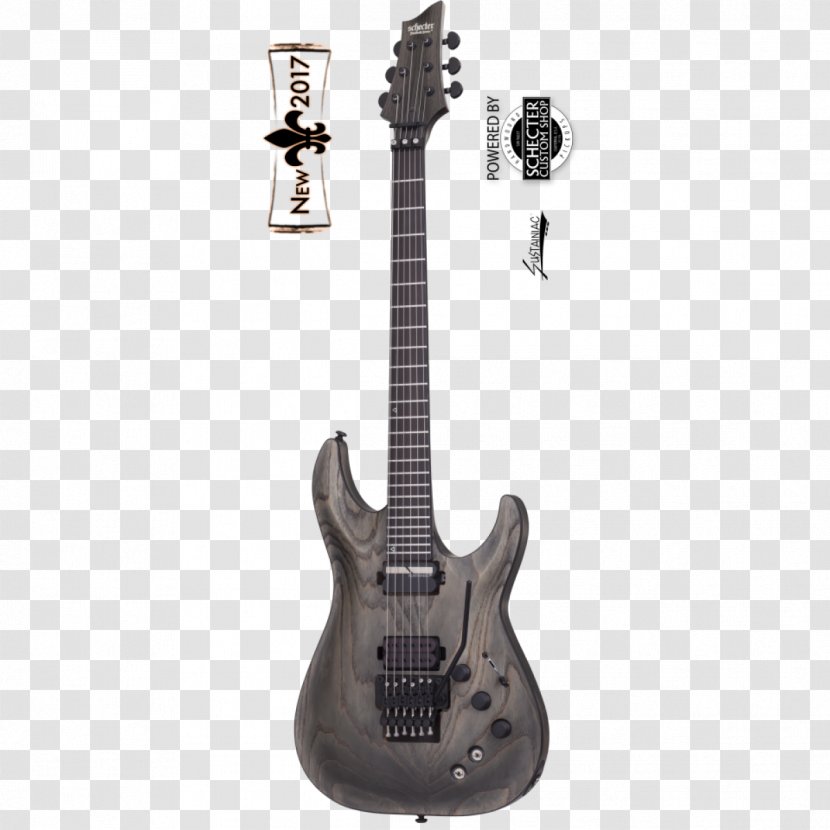 Schecter Guitar Research C-1 Hellraiser FR Floyd Rose Seven-string - Pickup - Electric Transparent PNG