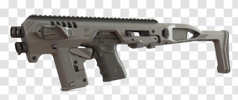 Glock 23 Carbine Pistol Firearm - Frame - Handgun Transparent PNG