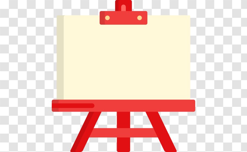 Easel Art Painting Clip - Red Transparent PNG