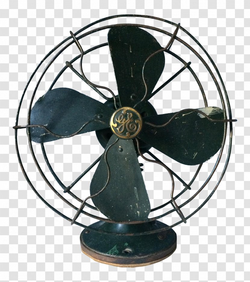 General Electric Fan Antique Miniature Wargaming GE Industrial - Patina - Table Fans Transparent PNG
